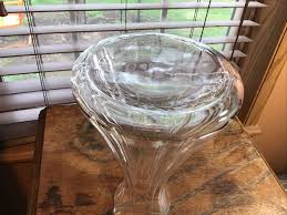 Nice Ribbed Crystal Water Wine Carafe With Spout 9” | eBay