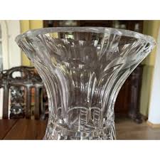 Large Crystal Vase, 1970s | Chairish