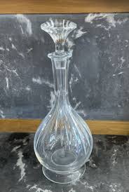 Baccarat France RARE 13” crystal glass decanter & stopper ...