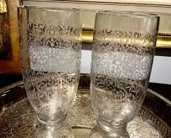 Baccarat Vases, Art Deco Etched Crystal, French, Set of 2 ...