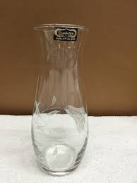 Vintage Pasabahce Etched Glass Vase | eBay