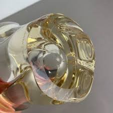 Large Crystal Glass Centerpiece Shell Bowl attributed to ...