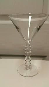 Vintage Y2K 2000 Martini Glass New Years Celebration Heavy Clear Glass 7.5" Tall | eBay