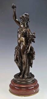 Lrg 19C French Bronze Sculpture Louis Auguste Moreau ( 1855 ...