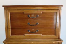 Mid Century High Boy Chest of Six Drawers | Chairish