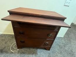 1920's Mahogony Bachelor Chest w/ Oval Brass Pulls | eBay