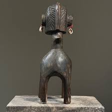 Vintage Hand Carved African D'mba Mask/headdress With Cowrie ...