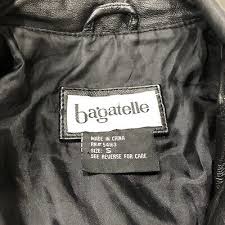 Bagatelle Genuine Leather Front Zip Jacket Black S | eBay