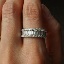 2.65 Baguette & Round Cut Diamond Eternity Band in 18k White Gold – Filigree Jewelers