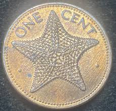 BEAUTIFUL STARFISH PENNY 1997-BAHAMAS 1 CENT GREAT CONDITION ...