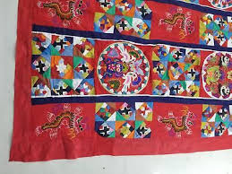 Vintage Traditional Chinese Handmade Applique Bai Jia Bei ...