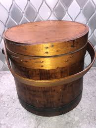 10” Early FIRKIN Colonial ANTIQUE Americana Naive Primitive ...