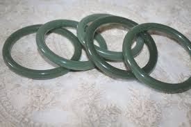 Natural Light Green Jade Bangle: Elegant Bracelet - Etsy