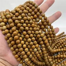 Buy Natural Wood Grain Jasper Beads Genuine Gemstone Wood ...