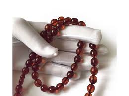 Necklace With Cherry Amber Beads for Adults and Teenagers