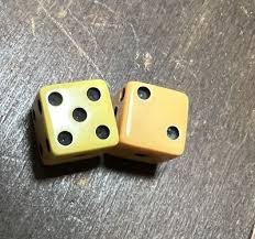 Vintage Bakelite Dice Set 6 Sided D6 - 2 Total | eBay
