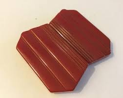 40s Red Bakelite Double Buckle / 1940s Cherry Red Bakelite 2 ...