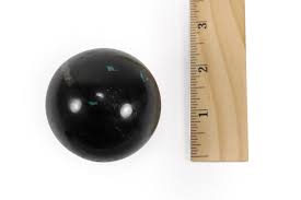 Black Tourmaline Chrysocolla Sphere 151-170g - Mama's Minerals