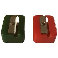Similar Items to Two Vintage Bakelite Pencil Sharpeners in Christmas Colors