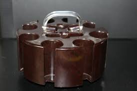 Vintage GP Mid Century Retro Brown Bakelite Poker Chips ...