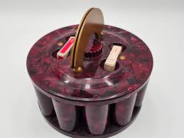 VINTAGE Pla-Wood Carosel POKER CHIP CADDY HOLDER 1950'S ...