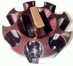 Vintage !! Tri-State Poker Chip Revolving Rack Caddy w ...