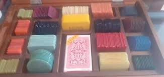 Set of Vintage Galalith ® Marbled and non Marbled Poker ...