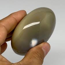 186.4g, 2.6"x2.3"x1.3" Orca Agate Palm-Stone Reiki Energy ...