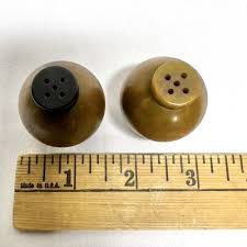 Vintage Bakelite Salt & Pepper Shakers Ball Art Deco Small ...