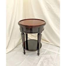 1990s Baker Furniture Round Table with shelf Plant Stand ...