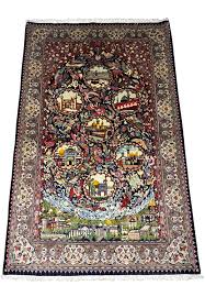 43' x 6'7" Wool & Silk Persian Tabriz Rug with Unique ...