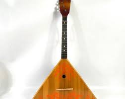 Vintage Antique Balalaika, 6 Strings, Natural Wood, Luxury ...