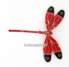 Lot of 100 pcs Balancing Bamboo Butterfly - Hand painted with many col – hoianEshop