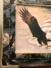 Fly With Eagles**~ 27 in x 24 in~Canvas Painting & Frame~ By {SAM}~ OOAK~ (05) | eBay