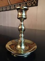 Vintage Baldwin Polished Brass Candlestick Holder 5” Forged ...