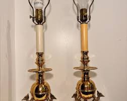 Vintage Brass Koi Fish Table Lamp (set of 2) Chinoiserie ...