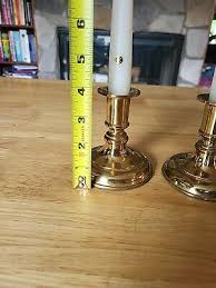 Gallery Originals - Set of 2 Solid Brass 7 1/2 inch Candlesticks - Convertible | eBay