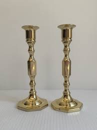 2 Vintage BALDWIN Forged In America Brass Candlesticks Pair ...