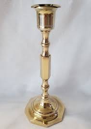 Vintage Solid Brass 7.5" Candlestick Made In India | eBay
