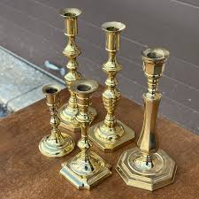 Vintage Valsan Solid Brass Candle Holders From Portugal ...