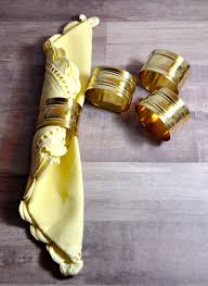 Vintage Solid Brass Napkin Rings - Mid-century Table Decor ...