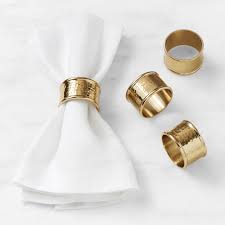 Antique Brass Napkin Rings | Williams Sonoma