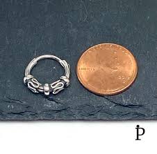 Sterling Silver 3.5mm x 14.0mm Double Swirl Bali Hoop ...