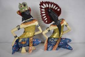 BALINESE RAMA SITA CARVED WOOD FIGURINE | eBay