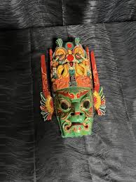 Atq Vtg 1950s Indonesian Carved & Painted Wood GARUDA ...