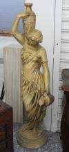 Sold at Auction: "The Water Bearer" - Greek Garden Statue
