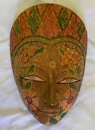 Hand Carved Tribal African Vintage ART Face Mask Man Wooden 7" Rare Rustic Well | eBay