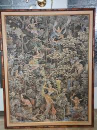 Old Balinese Painting Masterful Artist. 28"*36" Hand Made ...