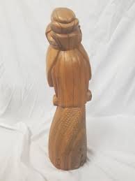 Vintage Hindu Balinese Carved Wood Statue 16" Tall | eBay