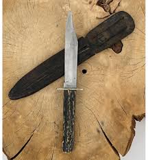 Sold at Auction: Thomas Fenton, THOMAS FENTON STAG HANDLE BOWIE KNIFE